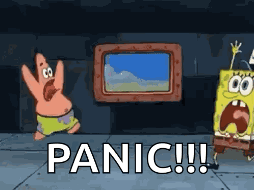Spongebob Panic GIF