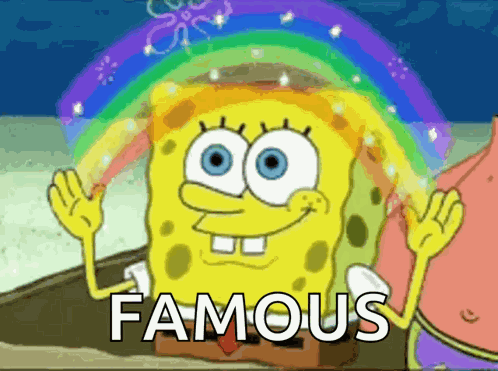 Spongebob Rainbow GIF