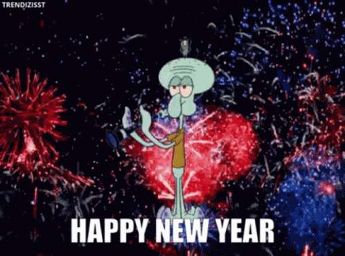 Spongebob Squarepants Happy New Year GIF