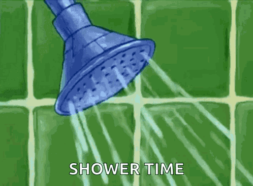Spongebob Squarepants Shower GIF