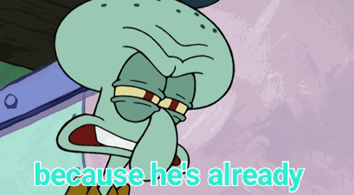 Spongebob Squarepants Squidward GIF