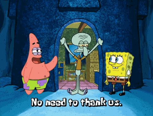 Spongebob Thank You GIF