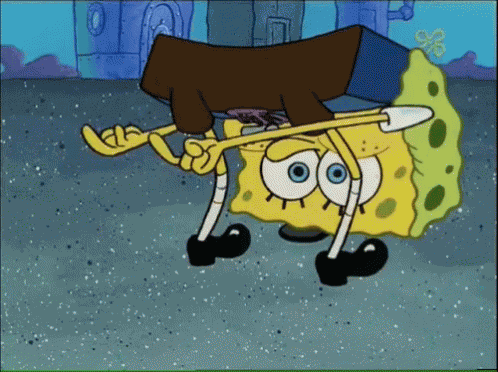 Spongebob Upside Down GIF