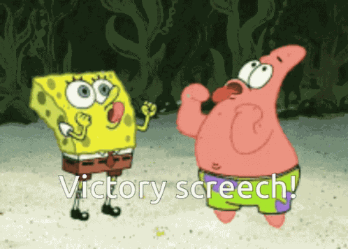 Spongebob Victory Screech GIF