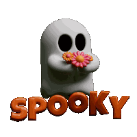 Spooky Ghost Sticker