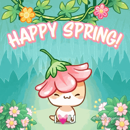Spring Flowers Hello Spring GIF