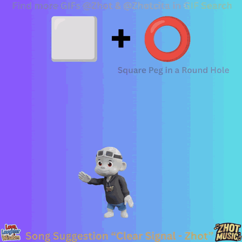 Square Peg In A Round Hole Mismatch GIF