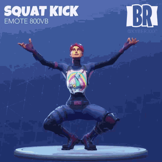 Squat Rick Emote GIF
