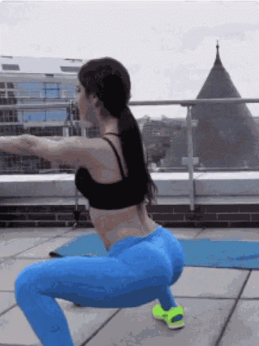 Squat Work Out GIF