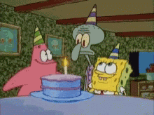 Squidward Birthday GIF