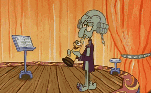 Squidward Clarinet GIF