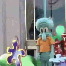 Squidward Dab GIF