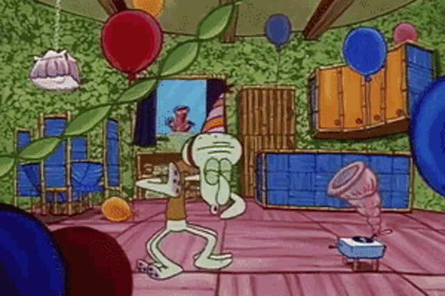 Squidward Dancing GIF