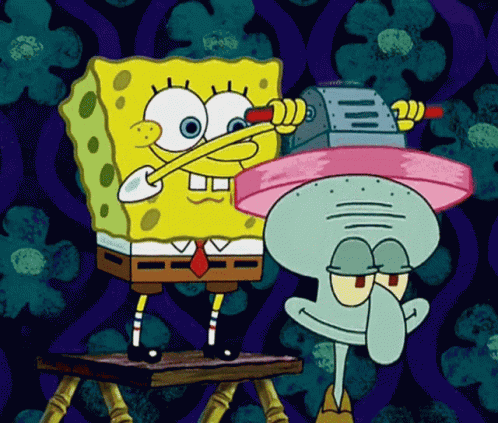 Squidward Head Shine GIF