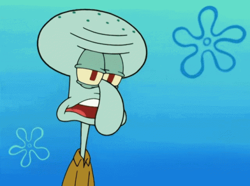 Squidward Raspberry GIF