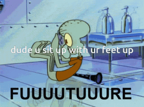 Squidward Sit Ups GIF