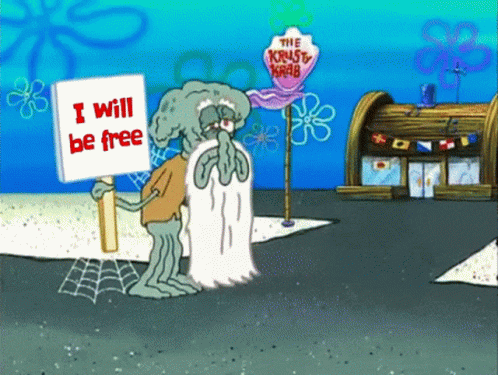 Squidward Strike GIF