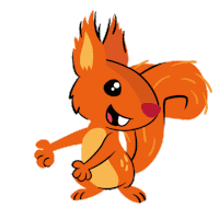 Squirrel Nod Sticker