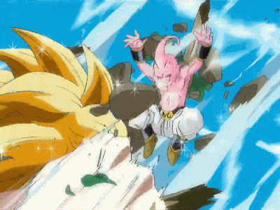 Ssj3 Goku Kid Buu GIF