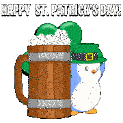 St Paddys Day Clovers Sticker