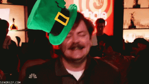 St Patricks Day Dance Ron Swanson GIF