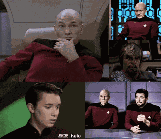 Star Trek Facepalm Wesly Crusher Worf Riker GIF