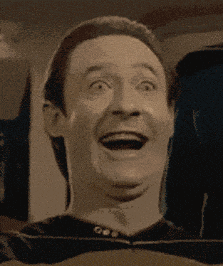 Star Trek The Next Generation Commander Data Laughing Maniacally Loop Seamless Loop GIF