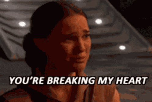 Star Wars Breaking My Heart GIF