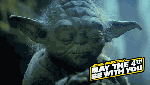 Star Wars Day Yoda GIF