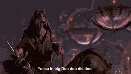 Star Wars Jarjar Binks GIF