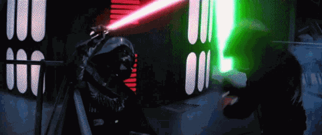Star Wars Lightsaber Duel GIF
