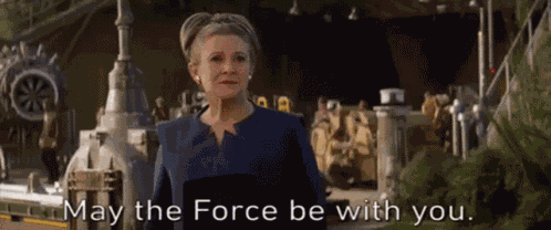 Star Wars May The Force Be With You GIF