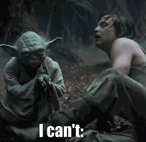 Star Wars The Empire Strikes Back It'S Too Big That'S What She Said Luke Skywalker GIF