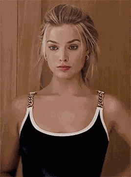 Stare Margot Robbie GIF