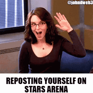 Stars Arena Reposting Yourself GIF