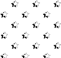 Stars White Sticker