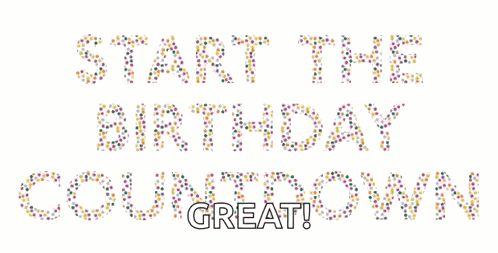 Start The Birthday Countdown Happy Birthday GIF