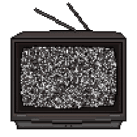 Static Tv No Background Sticker