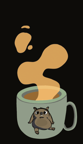 Steaming Cup Coffee Steaming GIF
