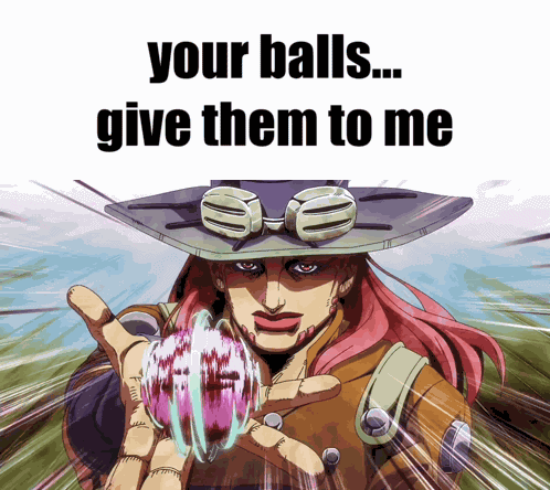 Steel Ball Run Give Me Your Balls GIF