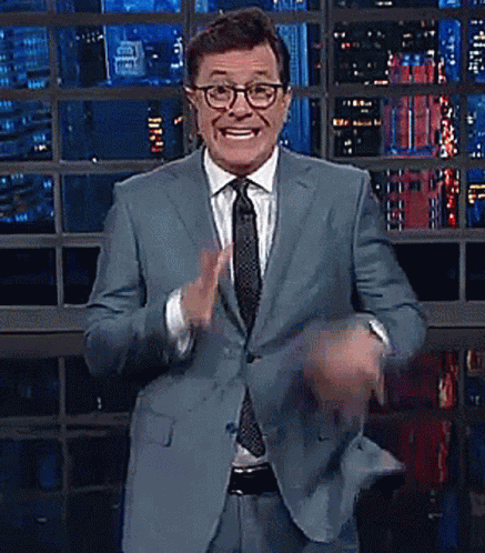Stephen Colbert Clapping GIF