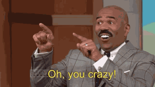 Steve Harvey Crazy GIF