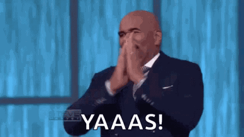 Steve Harvey Happy GIF