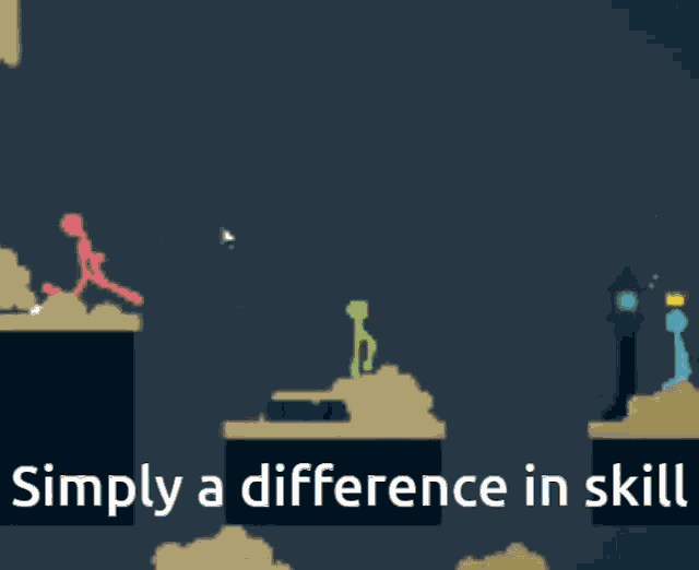 Stick Fight Simply A Difference In Skill GIF