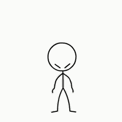 Stick Man Mad Angry GIF
