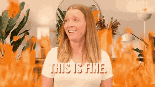 Stickergiant This Is Fine GIF