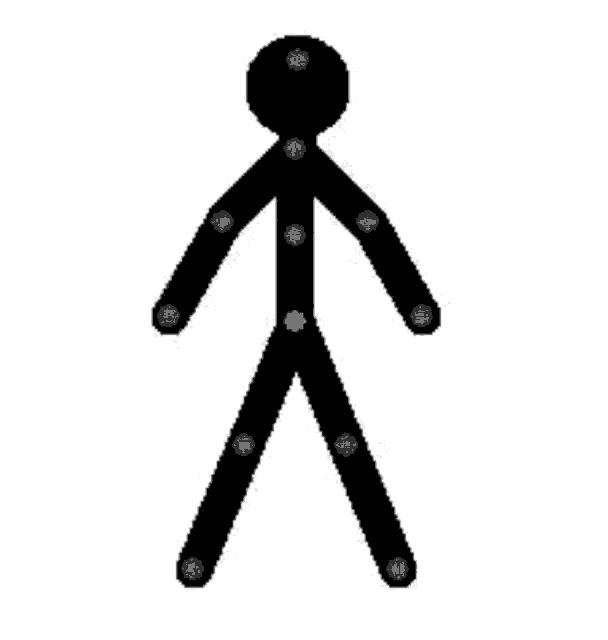 Stickman Dab GIF