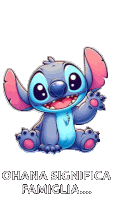 Stitch Dando Tchau Sticker