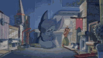 Stitch Godzilla GIF