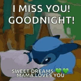 Stitch Goodnight GIF